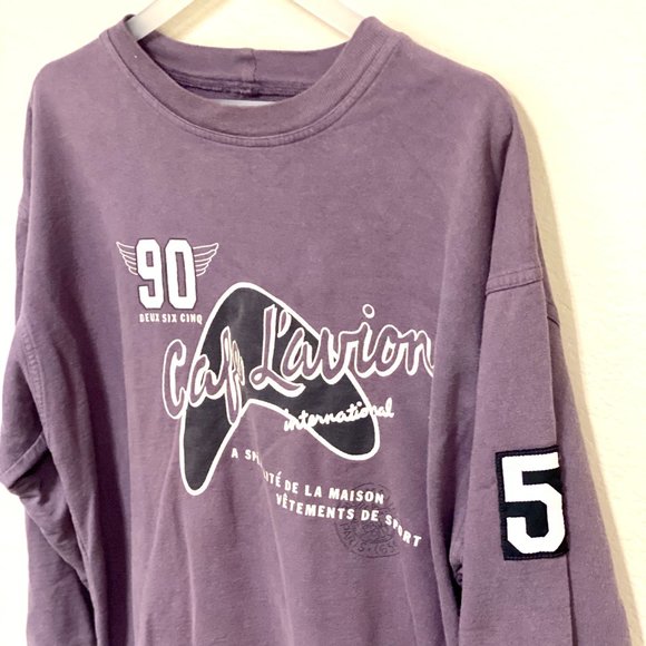 Vintage Nine O‎ Two Six Five Hollywood-Inspired Purple Sweatshirt - Size S/M - Picture 3 of 5